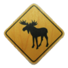 Moose Yield Sign